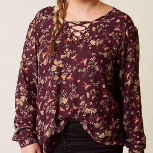 Buckle Daytrip Crossover Floral Top